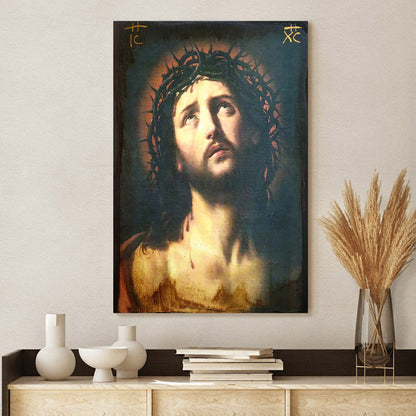 Jesus Christ After The Crucifixion Canvas Wall Art - Jesus Portrait Picture - Religious Gift - Christian Wall Art Decor