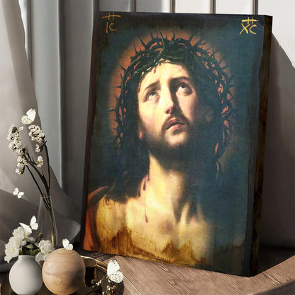 Jesus Christ After The Crucifixion Canvas Wall Art - Jesus Portrait Picture - Religious Gift - Christian Wall Art Decor
