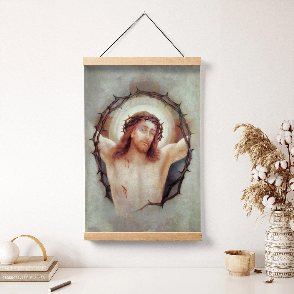 Jesus Christ After The Crucifixion Hanging Canvas Wall Art - Jesus Christ Painting - Religious Gift - Christian Wall Art Decor