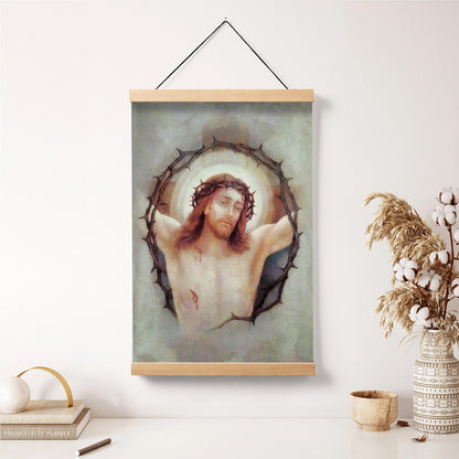 Jesus Christ After The Crucifixion Hanging Canvas Wall Art - Jesus Christ Painting - Religious Gift - Christian Wall Art Decor