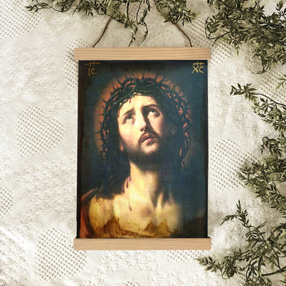 Jesus Christ After The Crucifixion Hanging Canvas Wall Art - Jesus Portrait Picture - Religious Gift - Christian Wall Art Decor