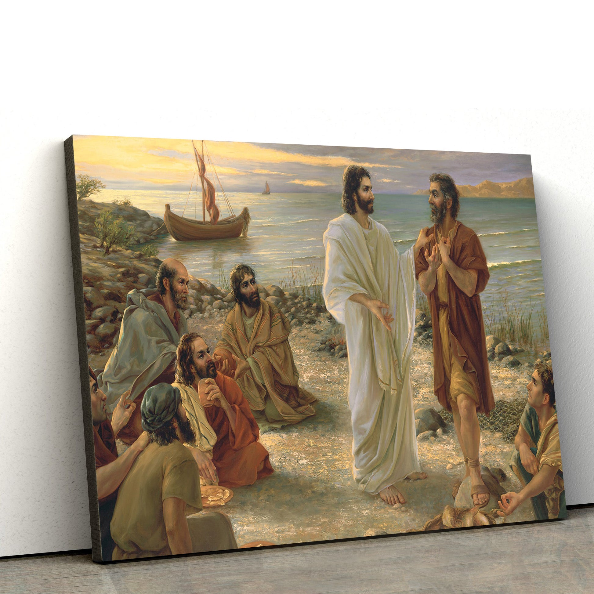 Jesus Christ And The Apostles - Jesus Canvas Wall Art - Christian Wall Art