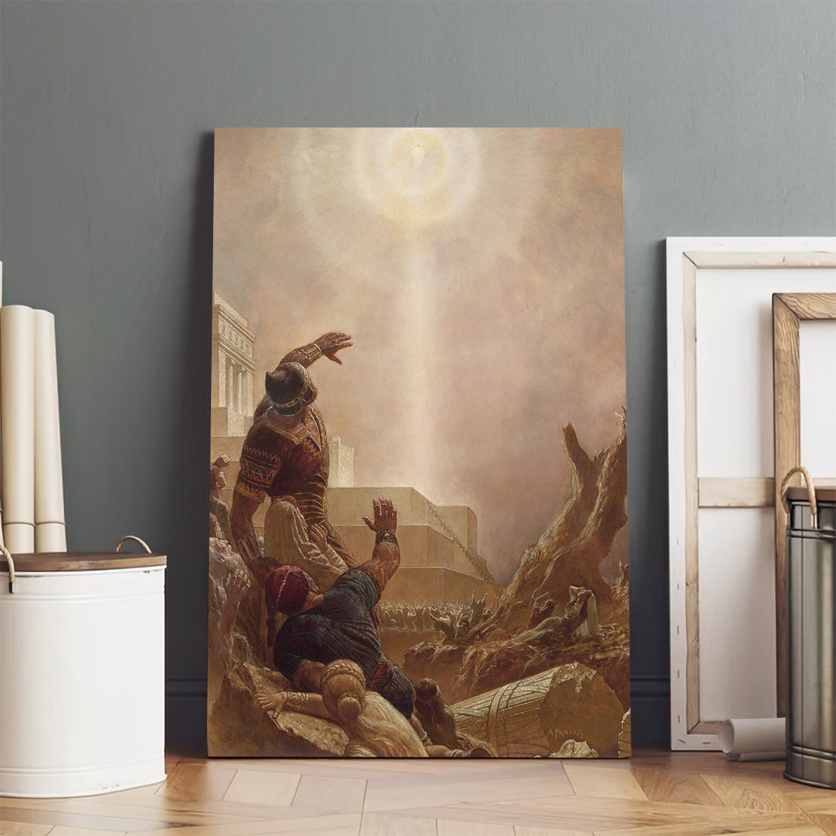 Jesus Christ Appears to the Nephites Canvas Wall Art - Religious Canvas Wall Art - Christian Paintings For Home
