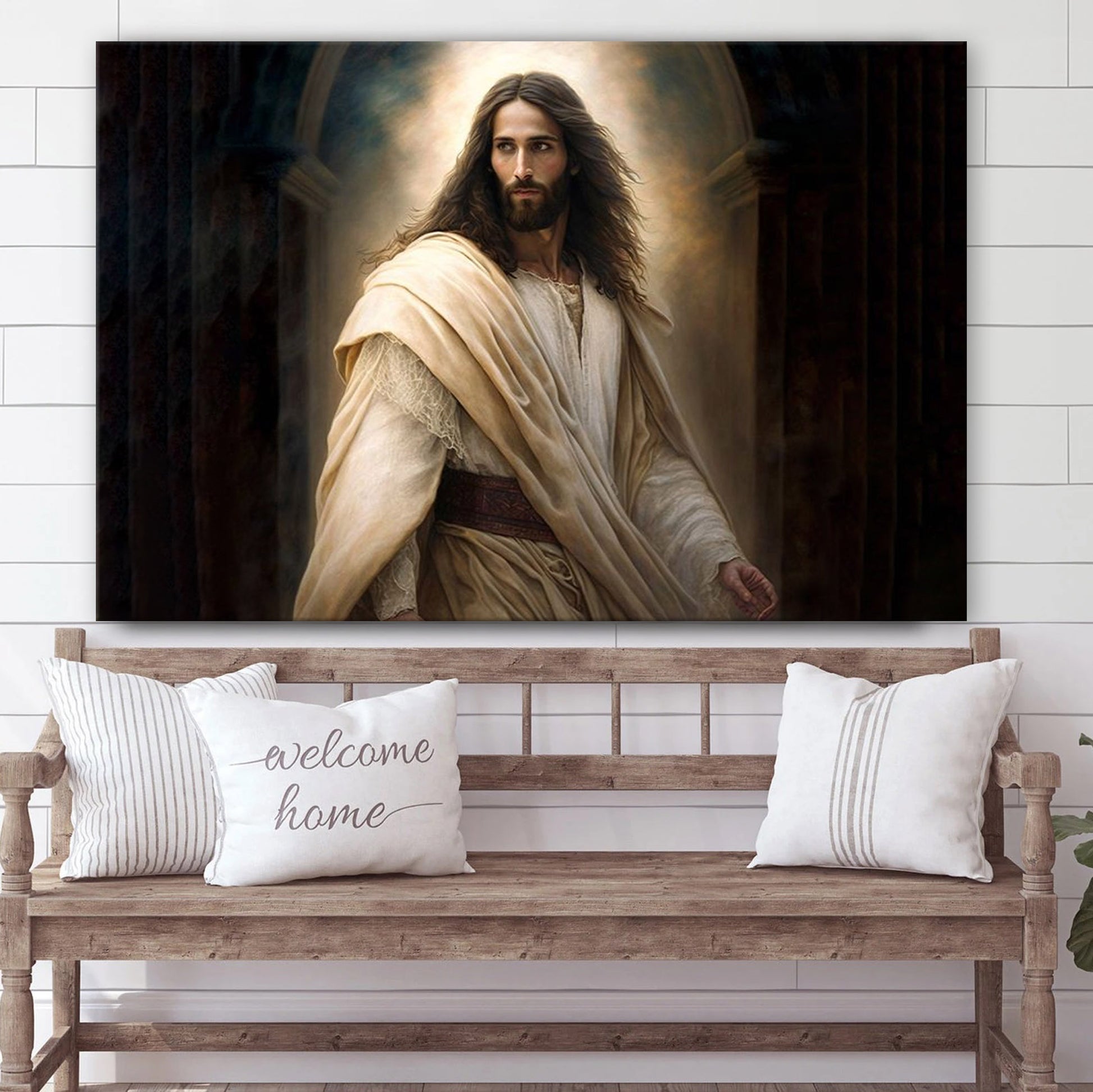 Jesus Christ Art Canvas Wall Art - Jesus Canvas Picture - Christian Canvas Art