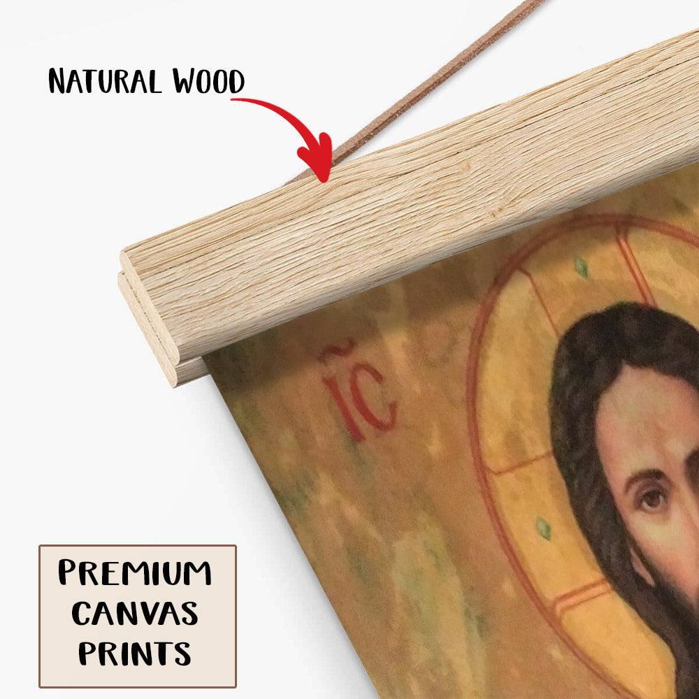 Jesus Christ Blessed Orthodox Byzantine Hanging Canvas Wall Art - Jesus Portrait Picture - Religious Gift - Christian Wall Art Decor