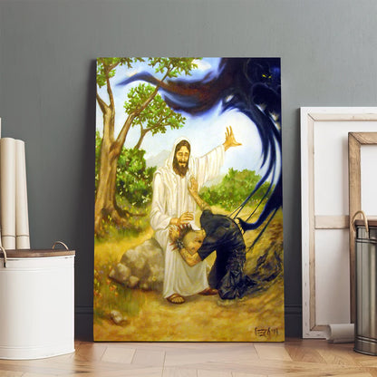 Jesus Christ Canvas Picture - Jesus Christ Canvas Art - Christian Wall Canvas