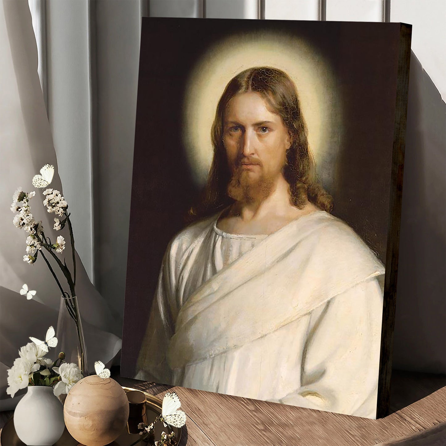 Jesus Christ Canvas Wall Art - Jesus Picture - Jesus Portrait Canvas