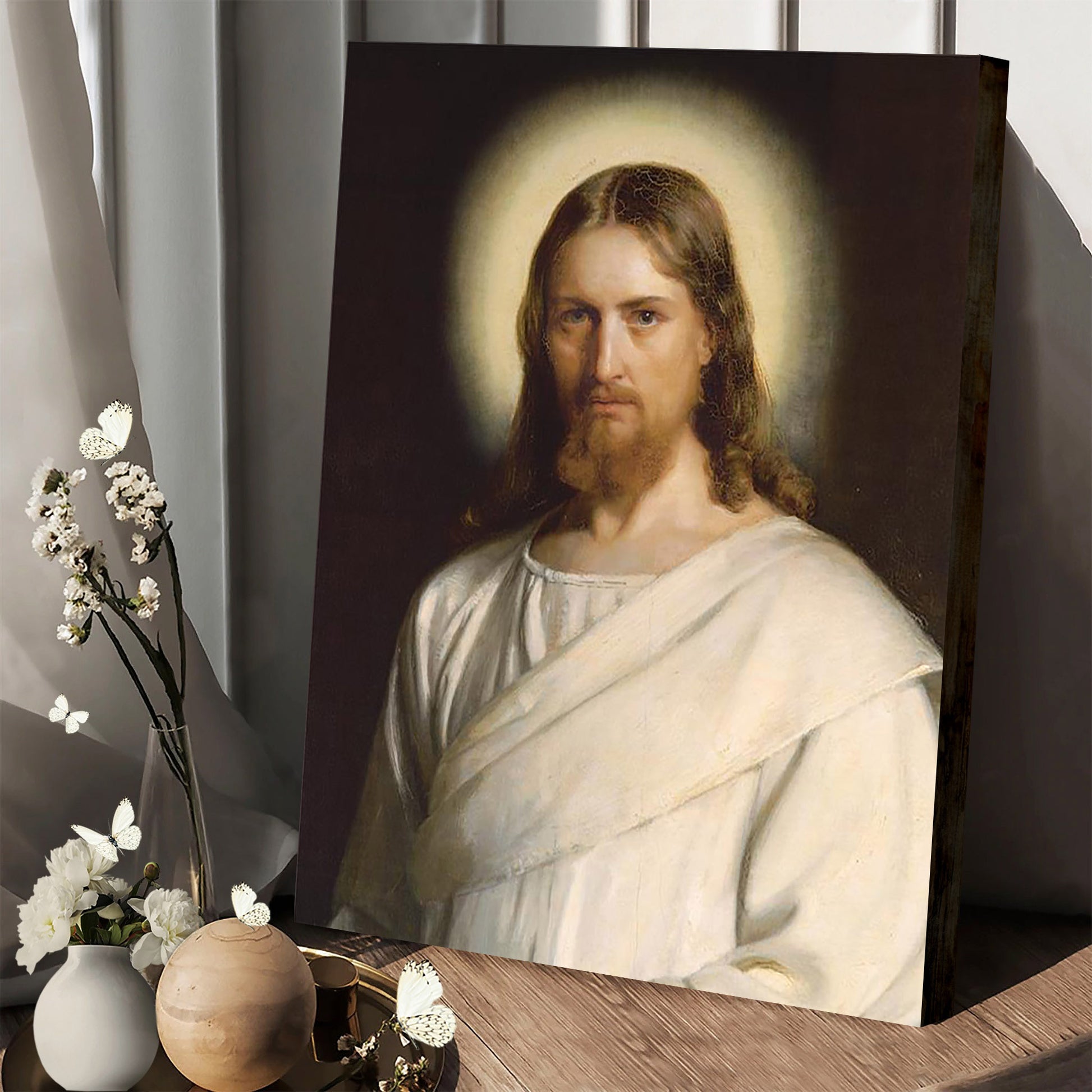 Jesus Christ Canvas Wall Art - Jesus Picture - Jesus Portrait Canvas