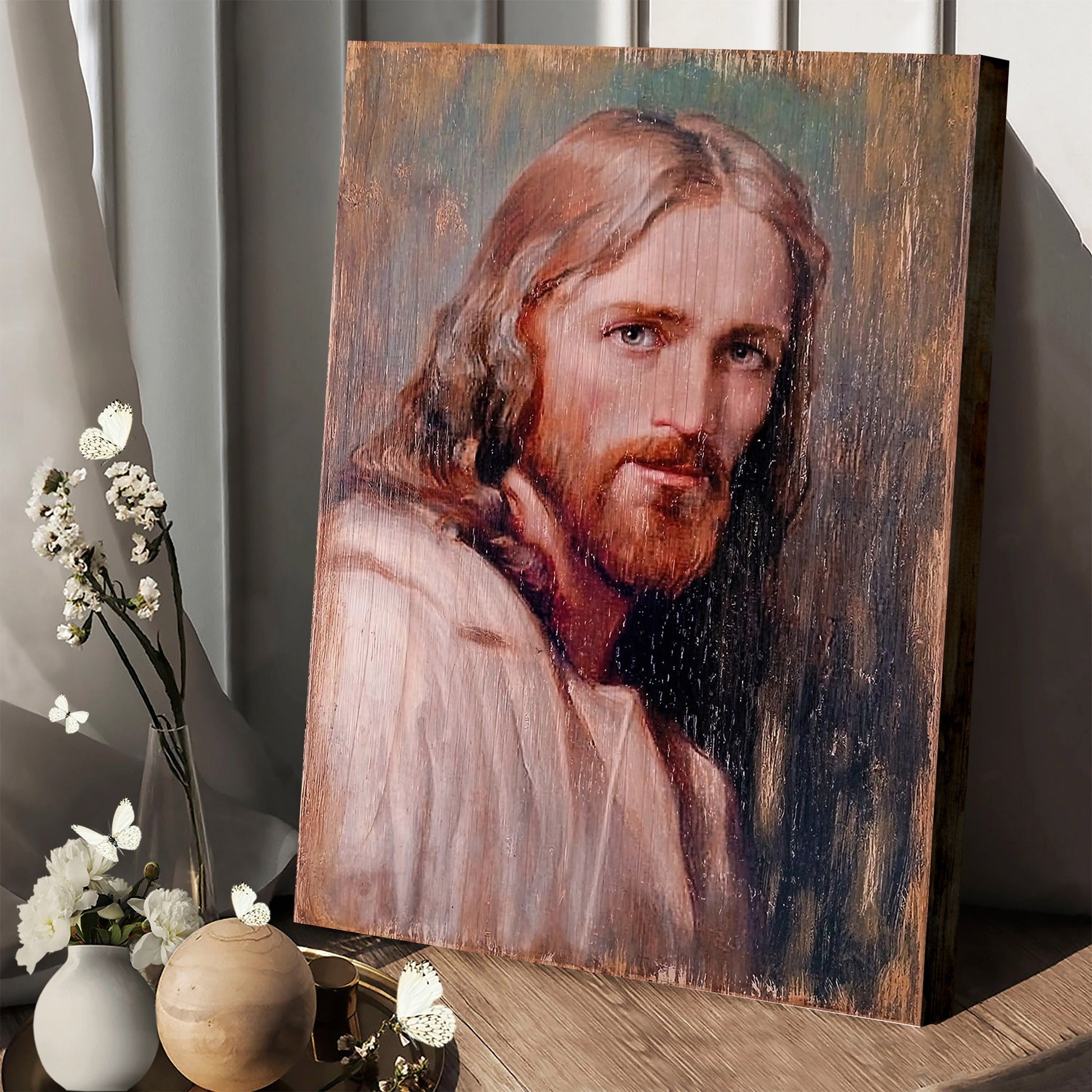 Jesus Christ Canvas Wall Art - Jesus Portrait Picture - Religious Gift - Christian Wall Art Decor