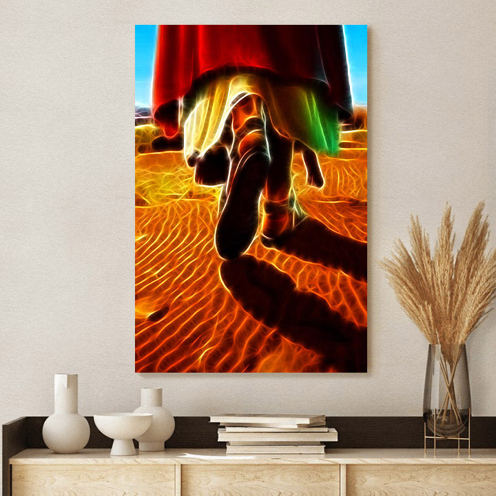 Jesus Christ Carrying Me In His Arms Canvas Pictures - Christian Canvas Wall Decor - Religious Wall Art Canvas