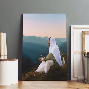 Jesus Christ Consider The Lilies Canvas Pictures - Jesus Christ Art - Christian Canvas Wall Art