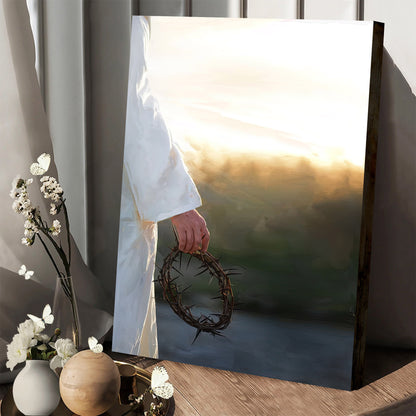 Jesus Christ Crown Of Thorn Canvas Pictures - Jesus Christ Art - Christian Canvas Wall Art