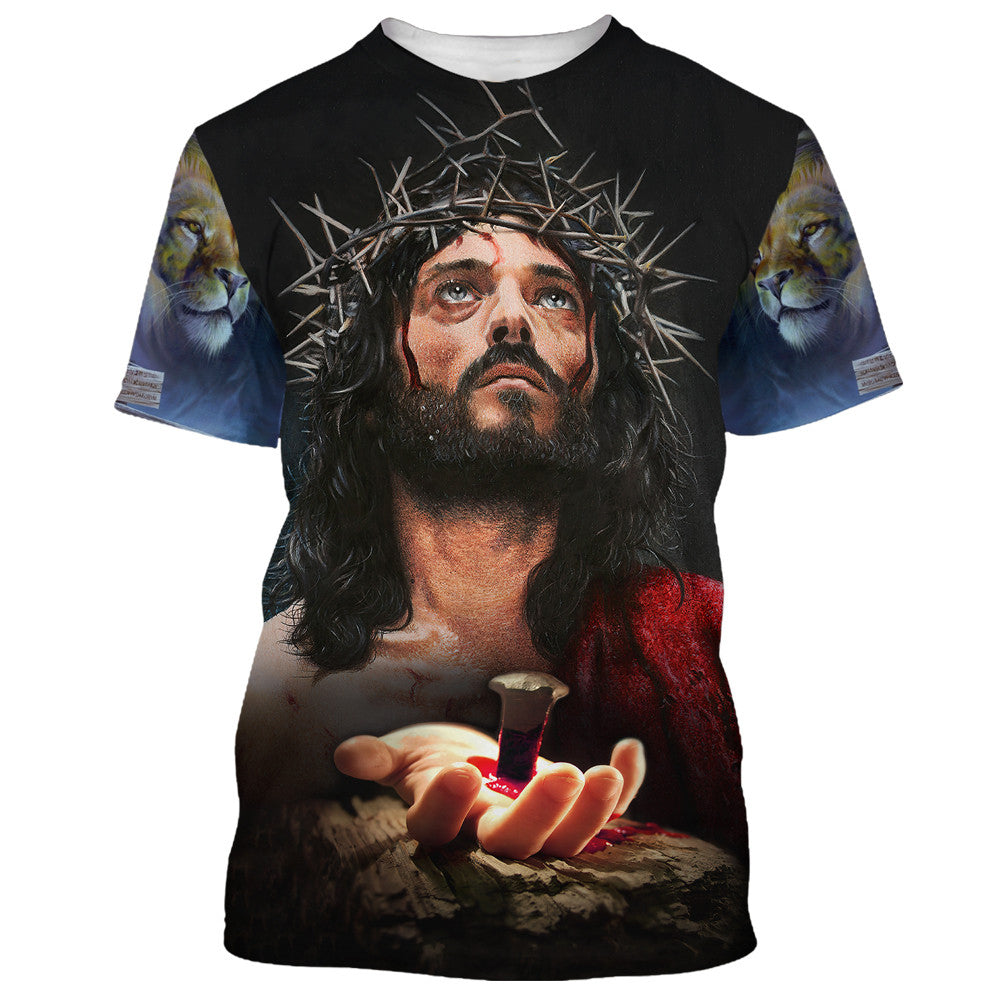 Jesus Christ Crucified Shirts - I Believe In God Our Father 3D All Over Printed Shirt for Men and Women