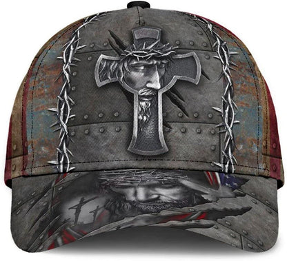 Jesus Christ Crucifixion Of Jesus All Over Print Baseball Cap - Christian Hats For Men Women