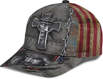 Jesus Christ Crucifixion Of Jesus All Over Print Baseball Cap - Christian Hats For Men Women