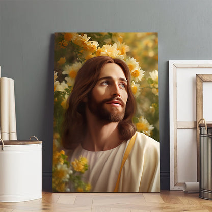 Jesus Christ Enjoying Spring - Jesus Canvas Pictures - Christian Wall Art