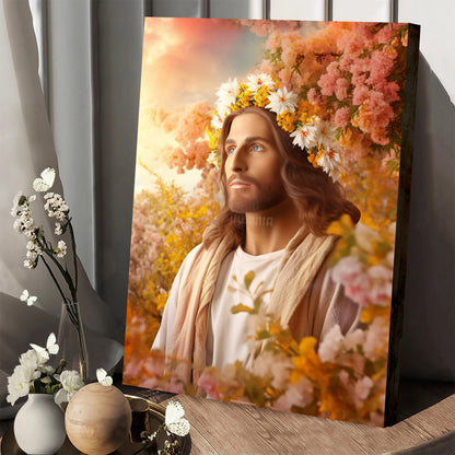 Jesus Christ Enjoying Spring - Jesus Canvas Pictures - Christian Wall Art