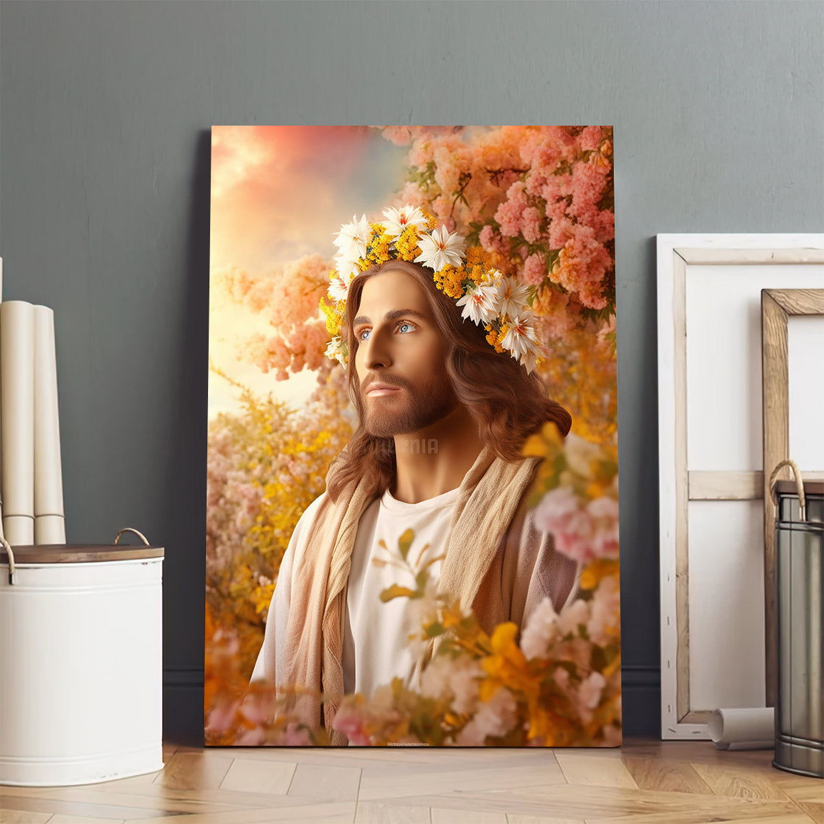 Jesus Christ Enjoying Spring - Jesus Canvas Pictures - Christian Wall Art