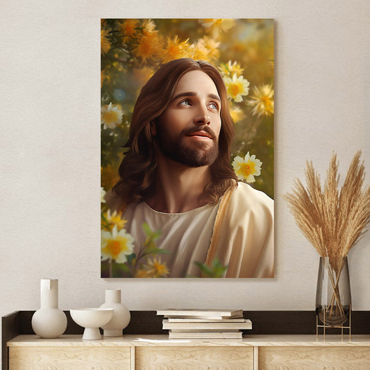 Jesus Christ Enjoying Spring 4 - Jesus Canvas Pictures - Christian Wall Art