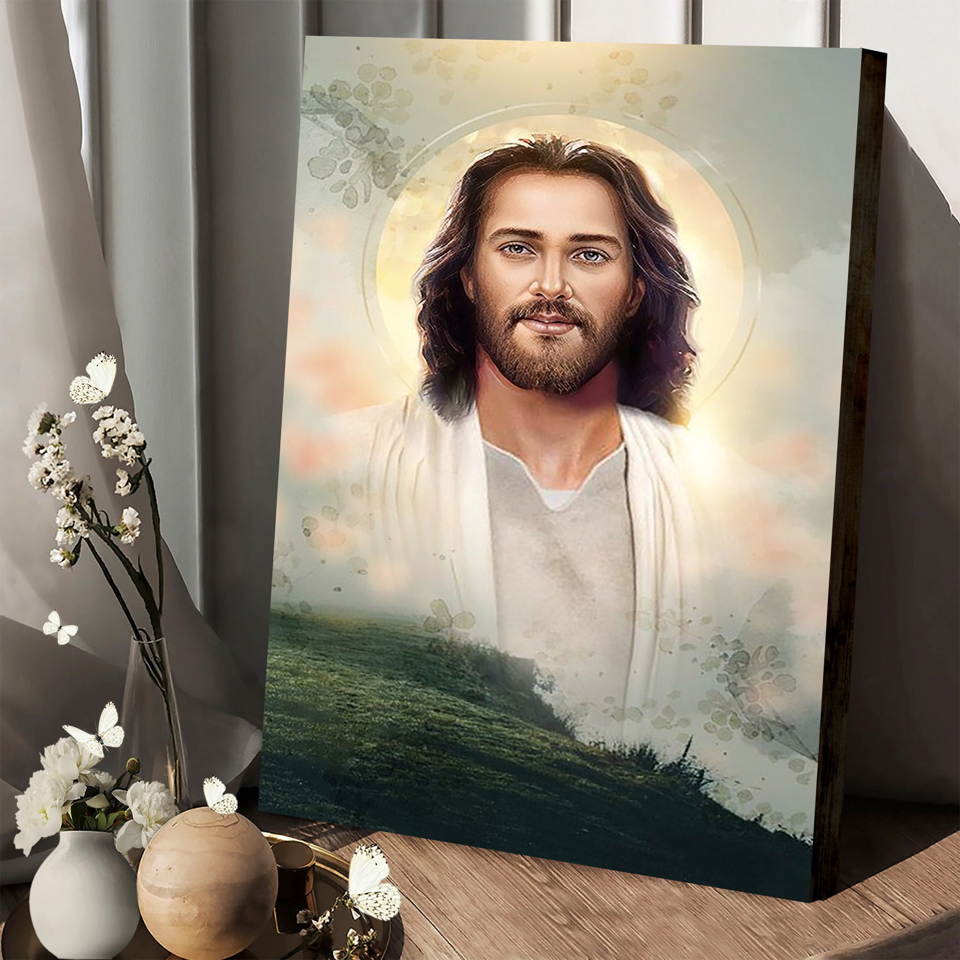 Jesus Christ Face Canvas Prints - Jesus Christ Art - Christian Canvas Wall Decor