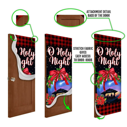 Jesus Christ Family - O Holy Night - Christmas Door Cover - Jesus Door Cover