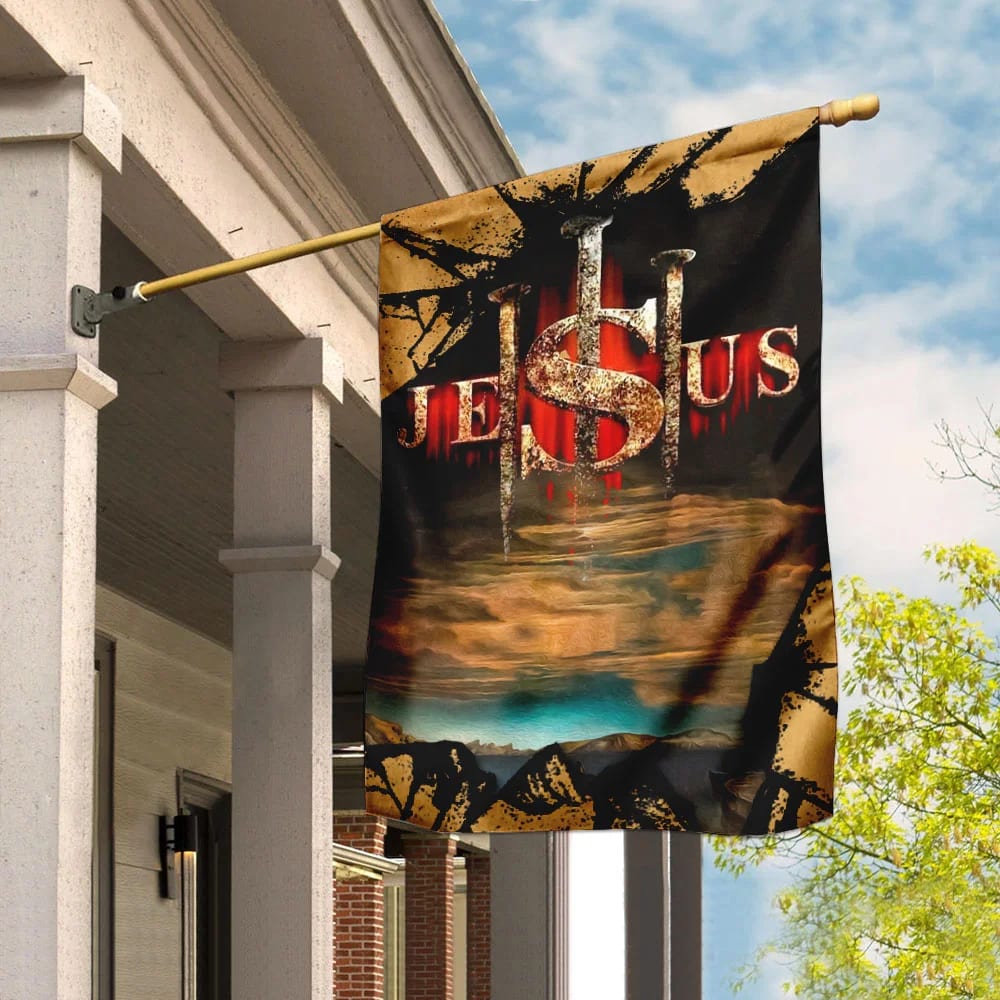 Jesus Christ Flag - Outdoor Christian House Flag - Christian Garden Flags