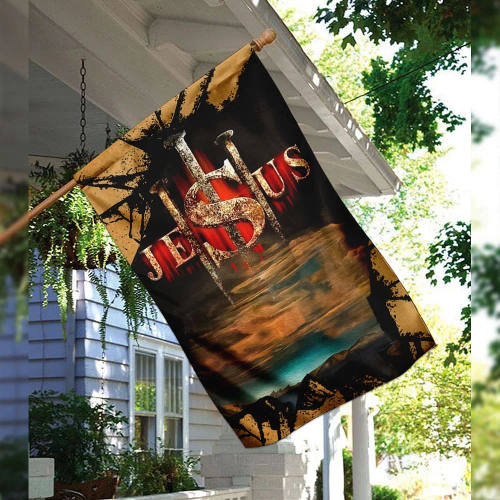 Jesus Christ Flag - Outdoor Christian House Flag - Christian Garden Flags