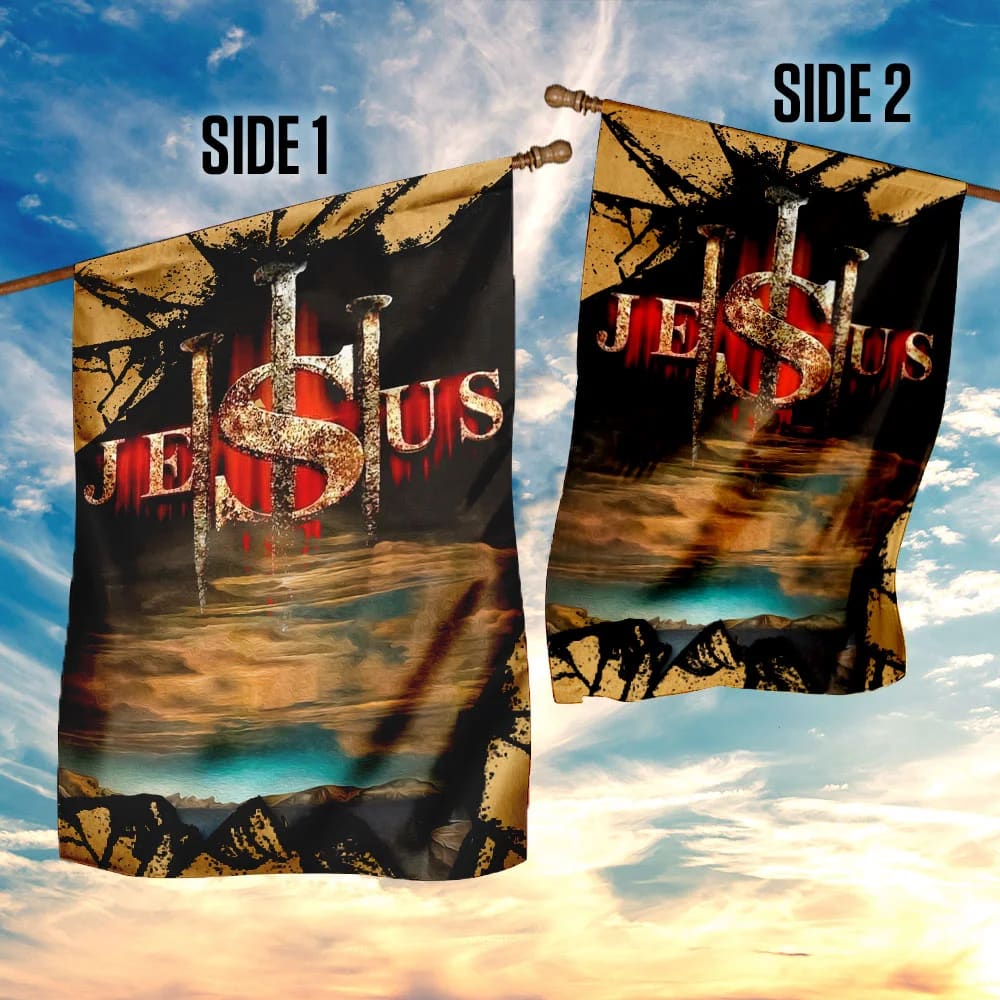 Jesus Christ Flag - Outdoor Christian House Flag - Christian Garden Flags