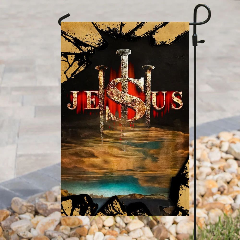 Jesus Christ Flag - Outdoor Christian House Flag - Christian Garden Flags