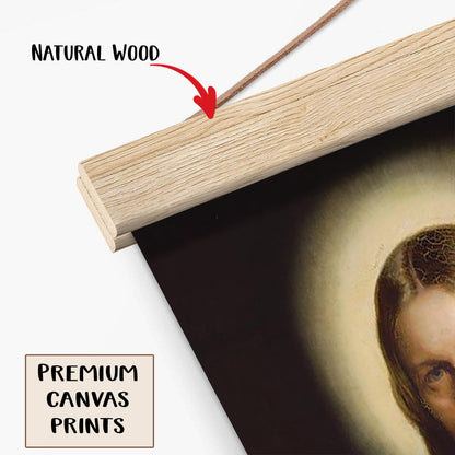 Jesus Christ Hanging Canvas Wall Art - Jesus Picture - Jesus Portrait Canvas - Religious Canvas