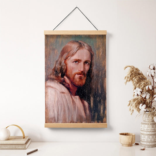 Jesus Christ Hanging Canvas Wall Art - Jesus Portrait Picture - Religious Gift - Christian Wall Art Decor