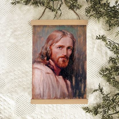 Jesus Christ Hanging Canvas Wall Art - Jesus Portrait Picture - Religious Gift - Christian Wall Art Decor
