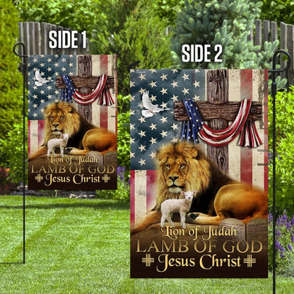 Jesus Christ House Flags - Christian Garden Flags - Outdoor Christian Flag