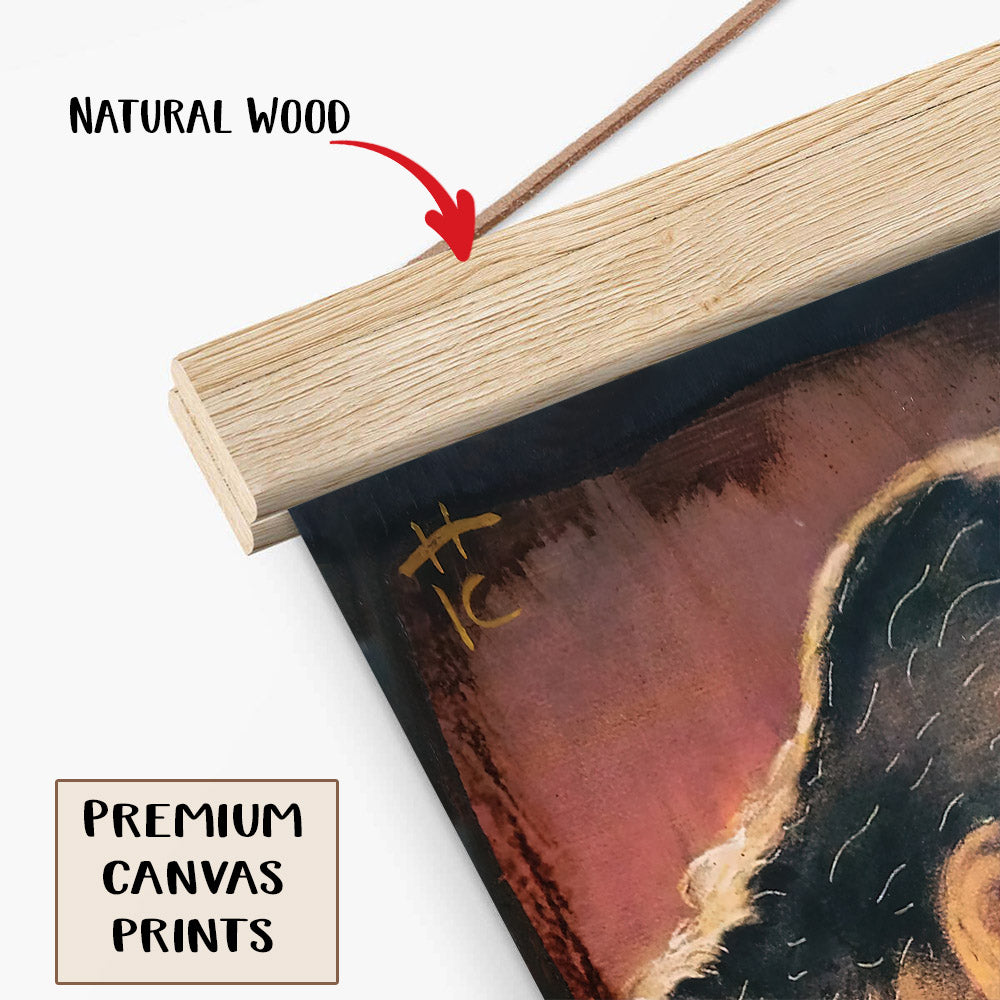 Jesus Christ In Prayer Hanging Canvas Wall Art - Jesus Portrait Picture - Religious Gift - Christian Wall Art Decor