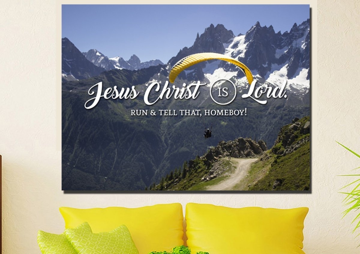 Jesus Christ Is Lord Wall Art Canvas Print - Christian Canvas Wall Art