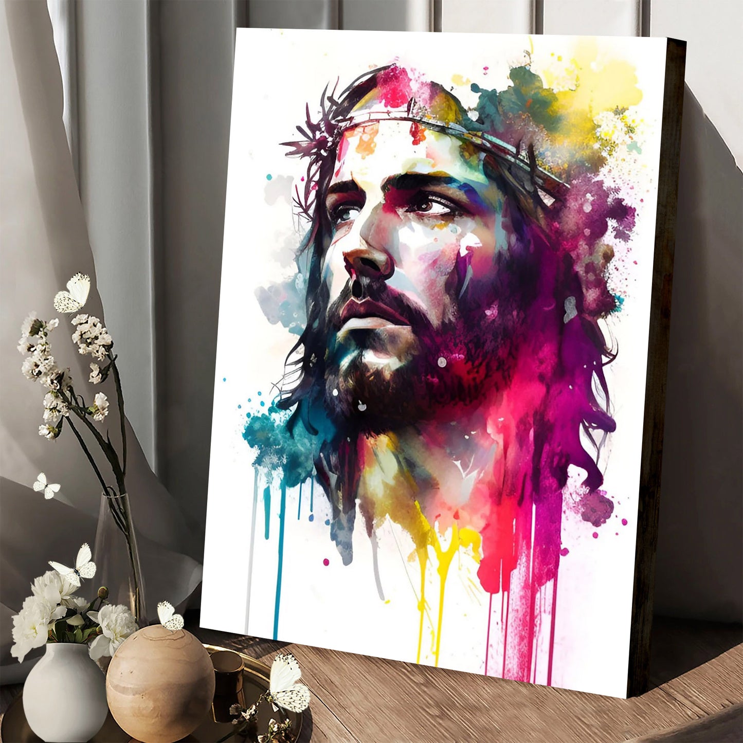 Jesus Christ Jesus Portrait Jesus Painting - Jesus Canvas Art - Christian Wall Art