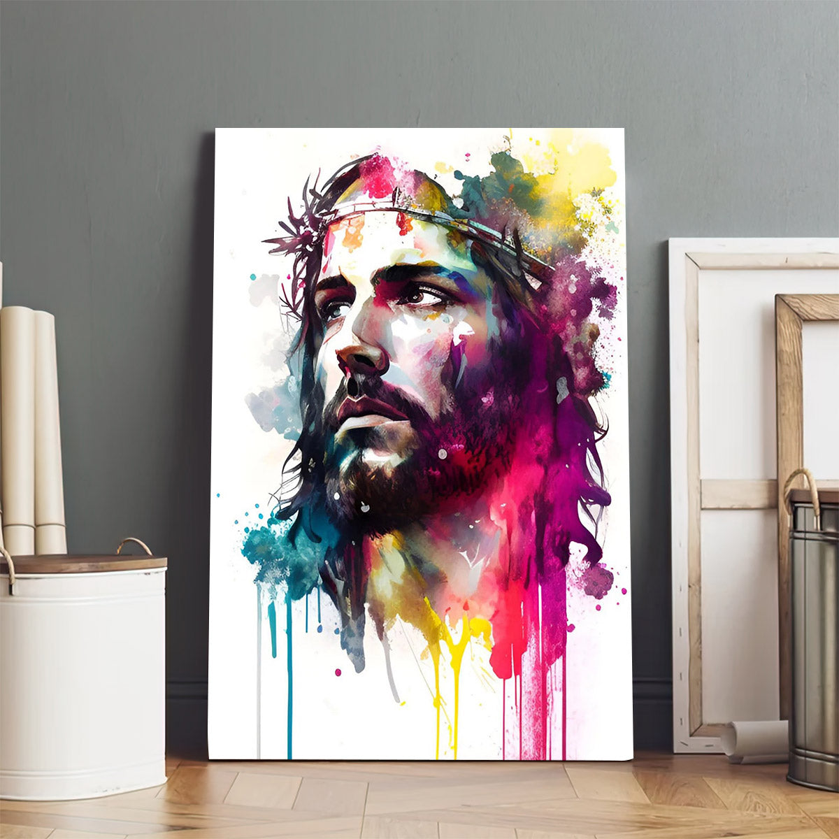 Jesus Christ Jesus Portrait Jesus Painting - Jesus Canvas Art - Christian Wall Art