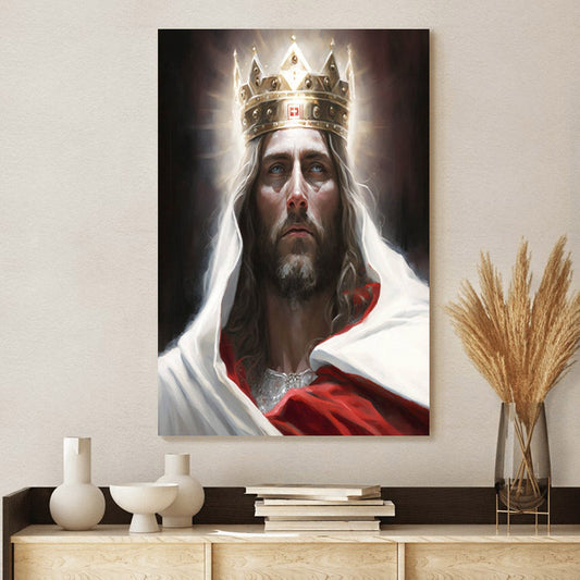 Jesus Christ King Of Kings - Canvas Pictures - Jesus Canvas Art - Christian Wall Art