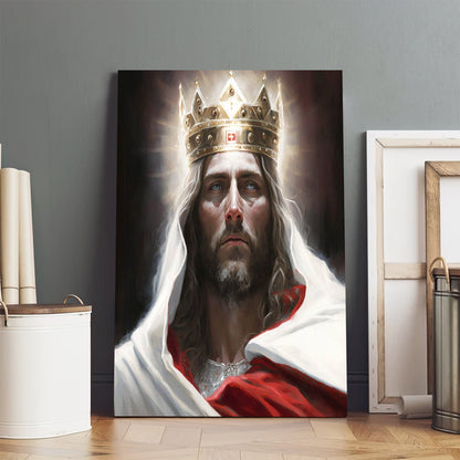 Jesus Christ King Of Kings - Canvas Pictures - Jesus Canvas Art - Christian Wall Art