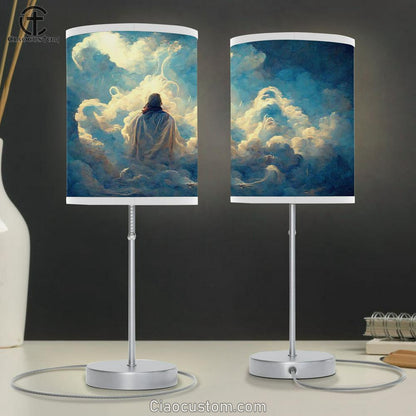 Jesus Christ Look Table Lamp Prints - Christian Lamp Art - Christian Home Decor