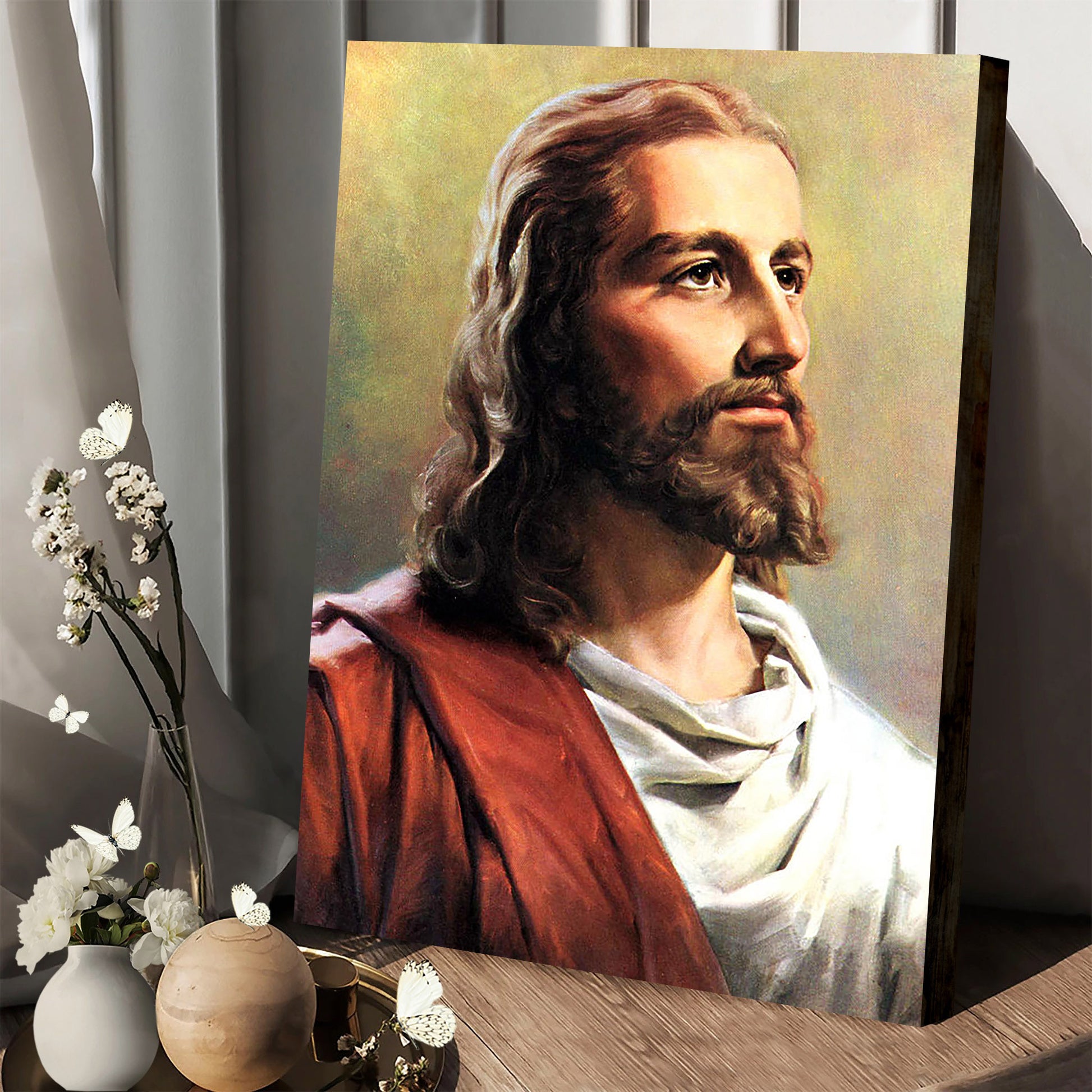 Jesus Christ Munir Alawi  Canvas Wall Art - Jesus Canvas Pictures - Christian Wall Art