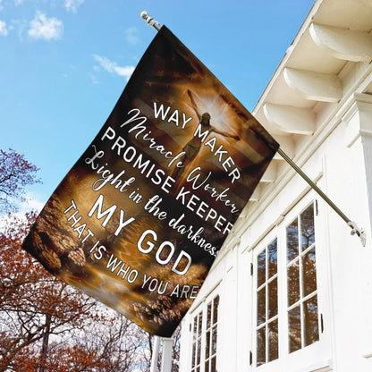 Jesus Christ My God That Is Who You Are House Flags - Christian Garden Flags - Outdoor Christian Flag
