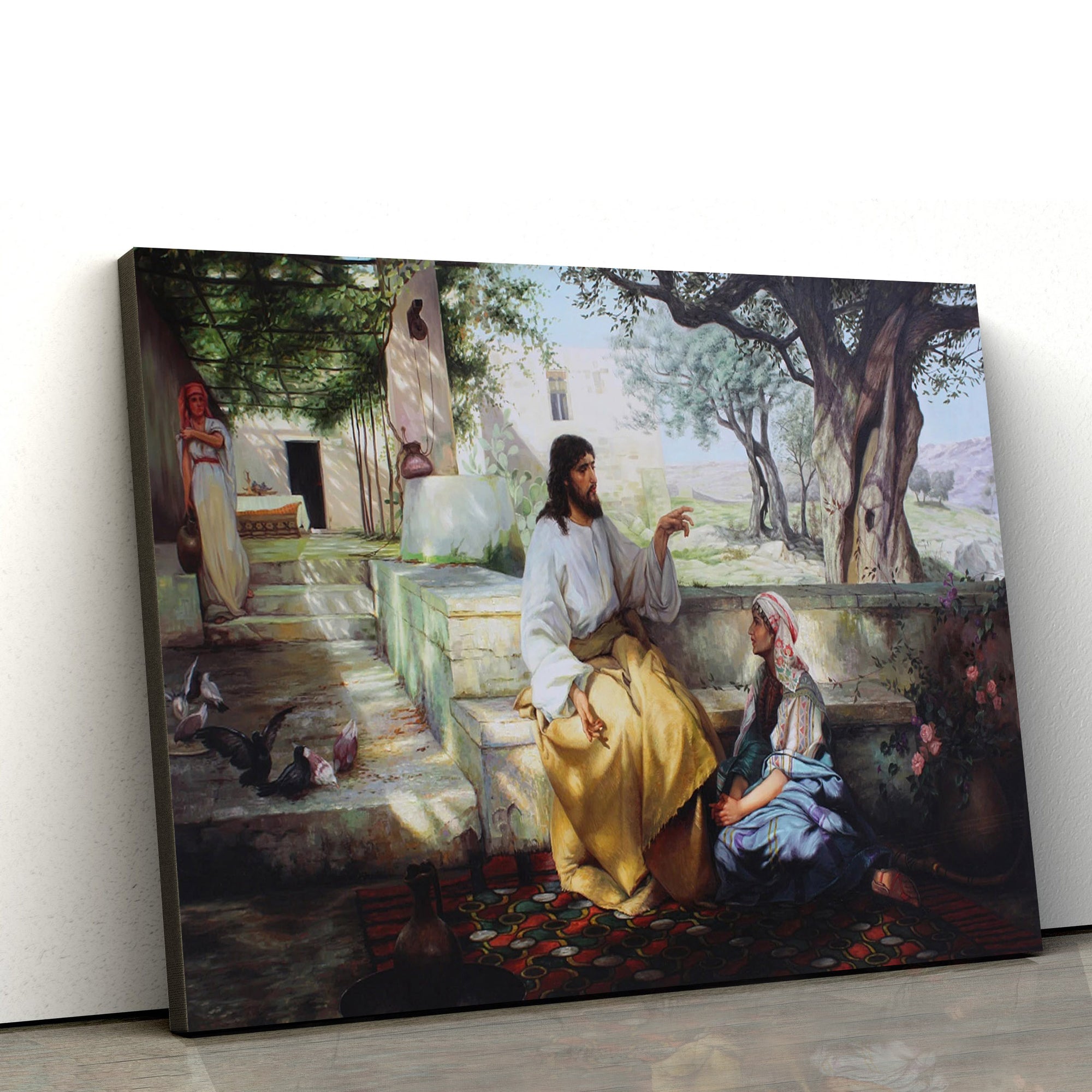 Jesus Christ Oil Painting Religious Art Christian Gift Hand - Canvas Picture - Jesus Canvas Pictures - Christian Wall Art