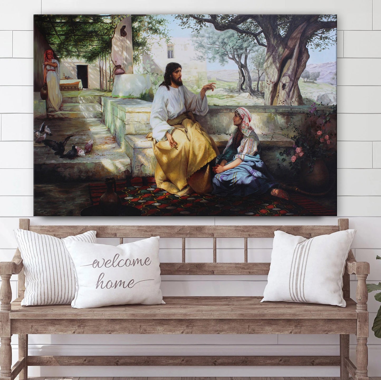 Jesus Christ Oil Painting Religious Art Christian Gift Hand - Canvas Picture - Jesus Canvas Pictures - Christian Wall Art