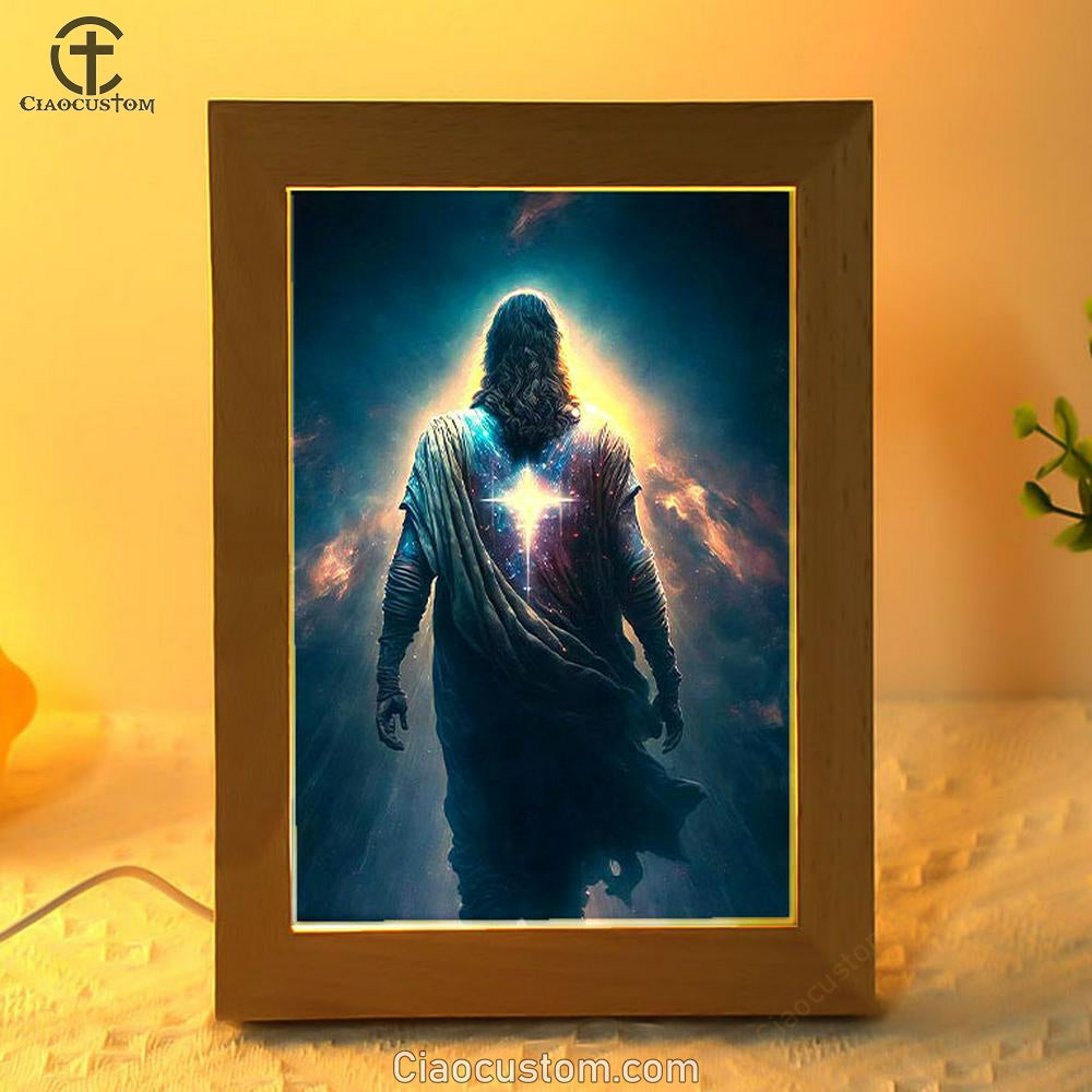 Jesus Christ Picture Art Frame Lamp - Jesus Art Prints - Jesus Art - Christian Home Decor