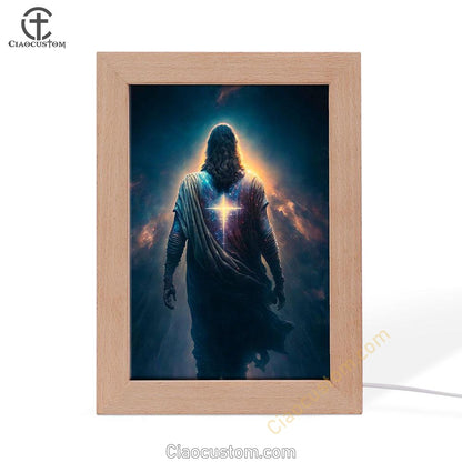 Jesus Christ Picture Art Frame Lamp - Jesus Art Prints - Jesus Art - Christian Home Decor