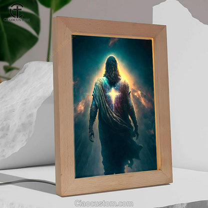 Jesus Christ Picture Art Frame Lamp - Jesus Art Prints - Jesus Art - Christian Home Decor