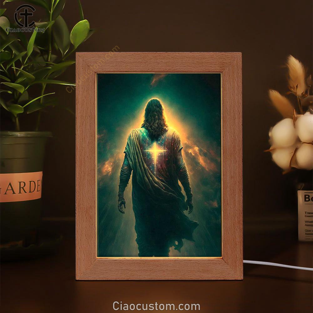 Jesus Christ Picture Art Frame Lamp - Jesus Art Prints - Jesus Art - Christian Home Decor