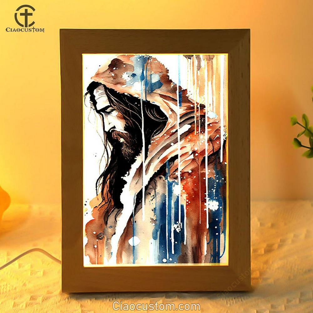 Jesus Christ Pictures Frame Lamp Art - Jesus Art Prints - Jesus Art - Christian Home Decor