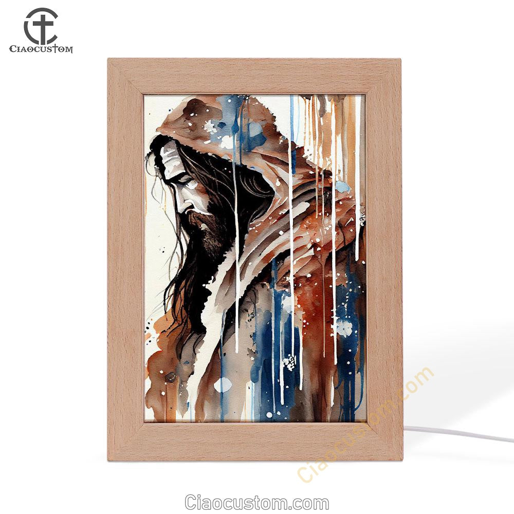 Jesus Christ Pictures Frame Lamp Art - Jesus Art Prints - Jesus Art - Christian Home Decor